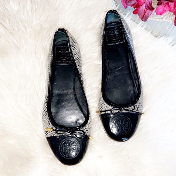 TORY BURCH Snake Print Ballet Flat